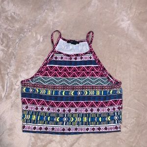 High Neck Forever 21 Crop Top